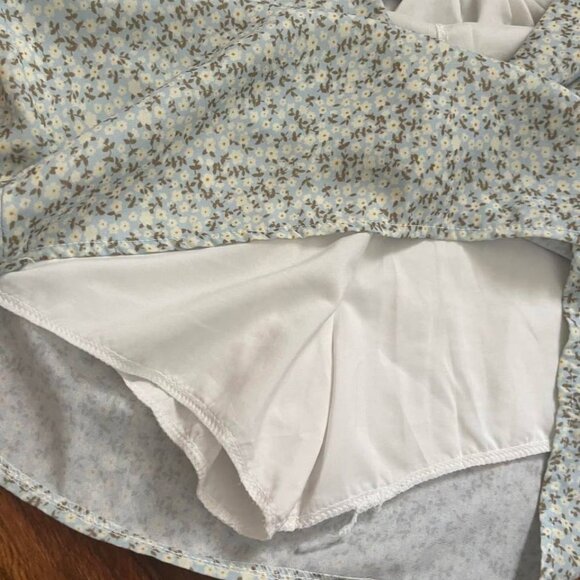 Blue Floral Midi Skirt - Picture 2 of 3